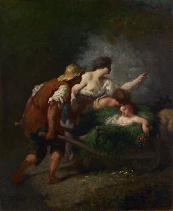 Return from the Fields [circa 1846–47] by Jean François Millet [1814–1875]